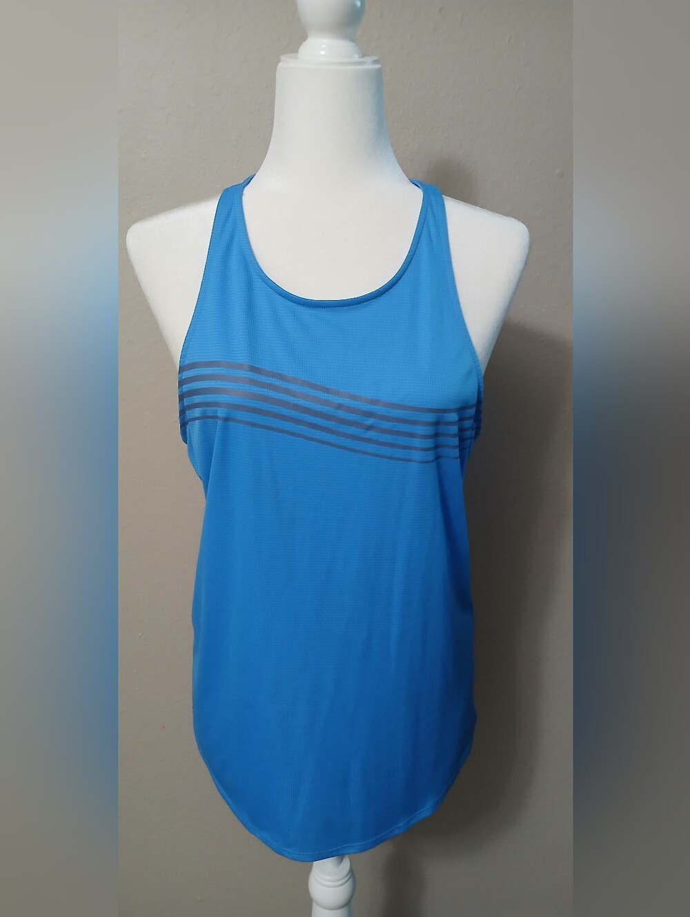 Under Armour Blue Women's Racerback Tank Top with Contrast Stripes